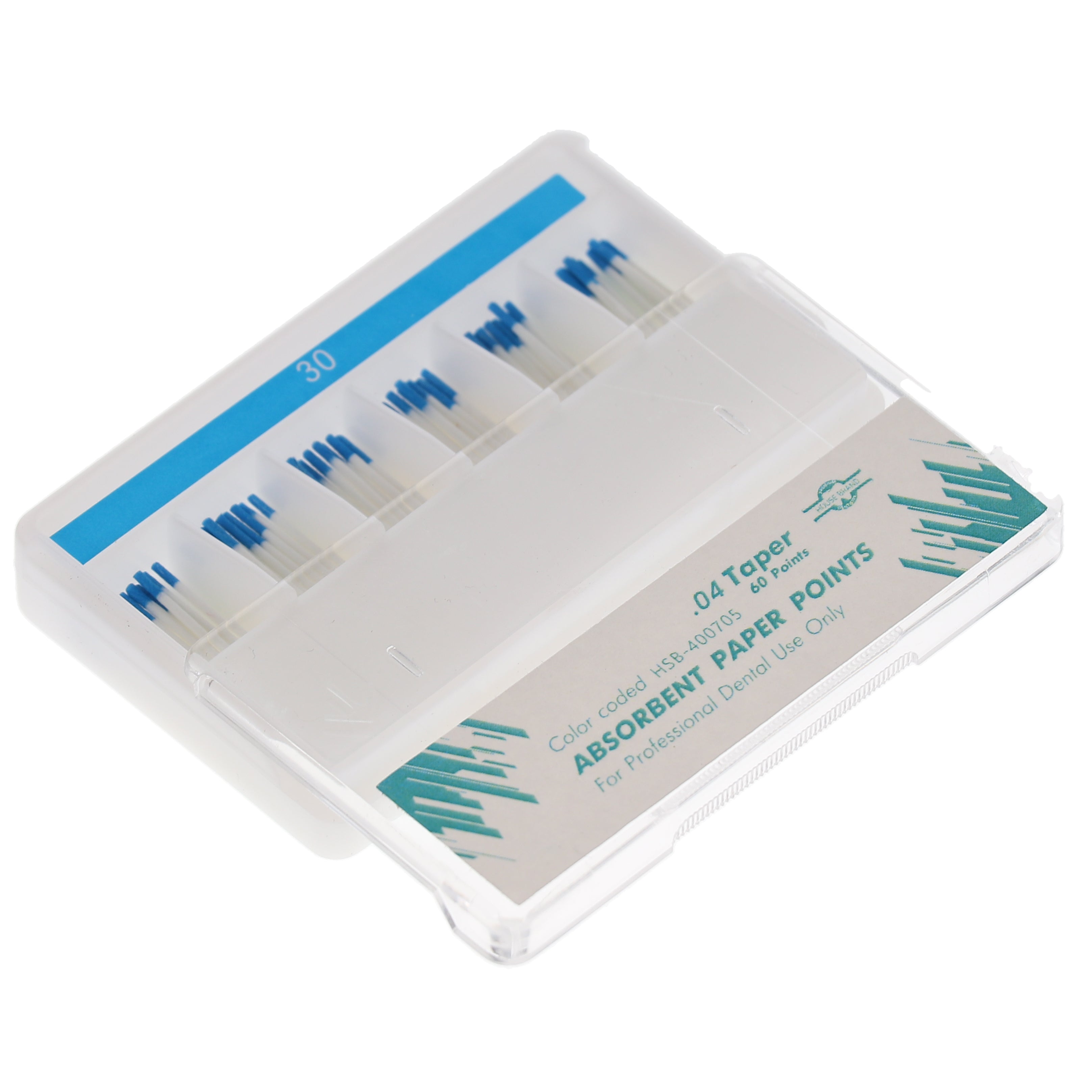 House Brand Dentistry 400705 HSB Absorbent Paper Points .04 Taper #30 60/Pk House Brand Dentistry 400705 HSB Absorbent Paper Points .04 Taper #30 60/Pk